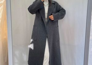 Grey Long Overcoat