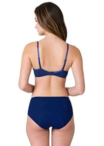 Navy Blue Bra &amp; Briefs Set