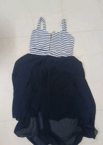Striped Fit &amp; Flare Dress