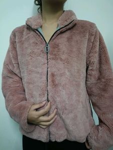 Pink Jacket, Soft And Warm