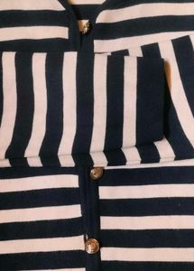 Striped Knit Cardigan