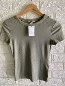 H&m Ribbed Light Green