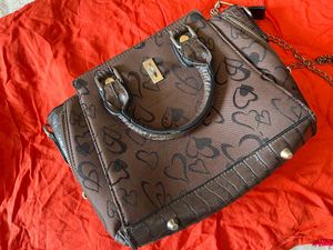 Brown Patterned Handbag