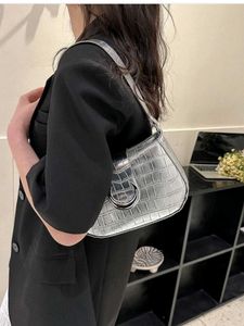 Silver Metallic Shoulder Bag