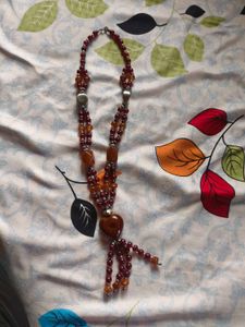 Heart Pendant Beaded Necklace