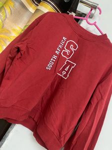 Red Comfortable Sweatshirt
