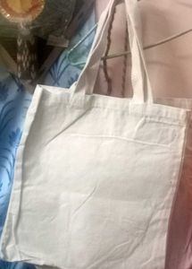 Hand-painted canvas tote