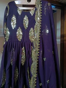 PURPLE GOWN SET
