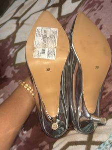 Silver Pointed Heels