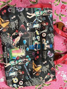 Funky Graphic Print Tote Bag