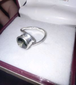 Silver Green Stone Ring 💍