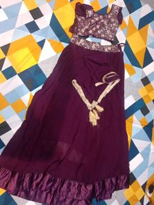 Purple Lehenga Choli Set