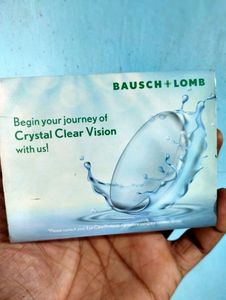 Baush And Laumb Crystal Clear Eye contact Lenses U