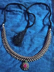 Oxidized Silver Necklace