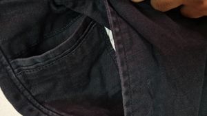 A Black Coloured Men&#39;s Wear Jeans Pant.