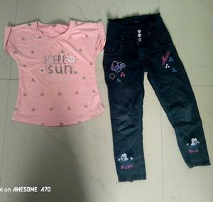 Cute Kids Outfit With Jens  Set
