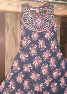Cotton Floral Kurta Branded( Shristi)