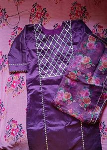 Elegant Purple Kurta Set