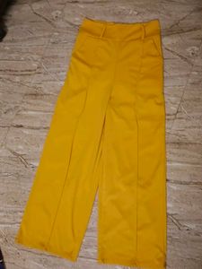 Mustard Wide Leg Trousers