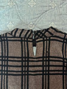 Sleeveless Plaid Bodycon Dress