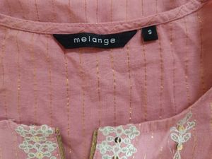 Melange Elegant Pink Embroidered Kurta