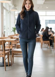 🇯🇵 Uniqlo Imported Fleece Zip-Up Jacket