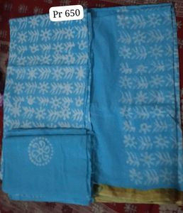 Pink Printed Unstitched Wax Batick Set 650per Suit