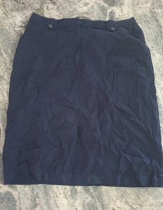 Dark Blue Mini Skirt A- Line