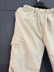 Beige Parachute Pants