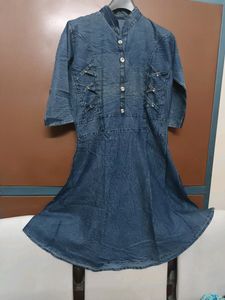 Denim frock style middy