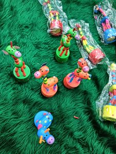 🦌 dancing  Wooden Art Toy 🏡Raksha Bandhan Gift