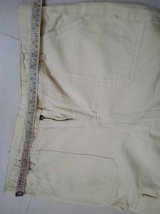 Beige Cargo Jeans
