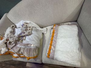 White Heavy Embroidery Lehanga Choli