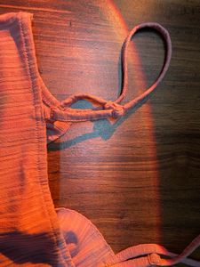 Cute Pink Ribbed Tank Top