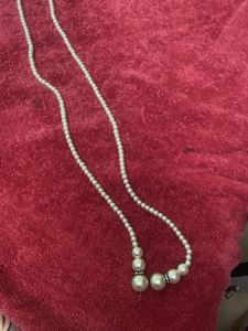 Elegant Pearl Necklace And Belt 2 In One