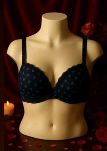🇳🇿💫💗Polka Dot Neavy Blue Black Bra