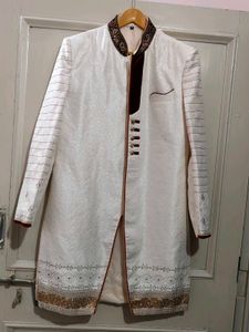 Cream Sherwani
