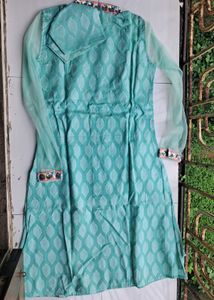 Sequins Work Kurti Set