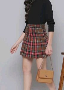 Plaid Mini Skirt