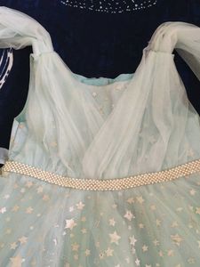 Starry Sky Blue Party Dress
