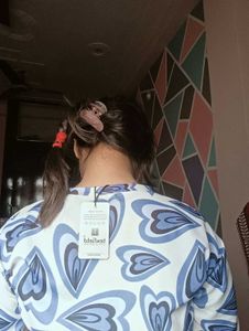 Patterned Long Sleeve Top