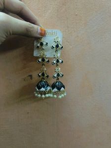 Black &amp;white Jhumka