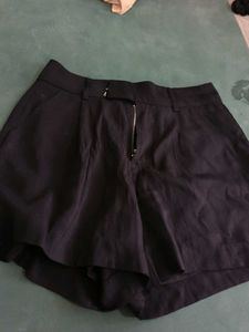 High-Waisted Black Shorts
