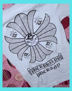 Trendy Sky Blue Chrome Hearts Inspired T-Shirt 👕✨