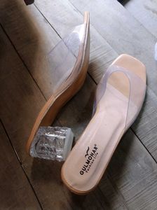 transparent heels