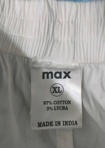 White Straight Fit Pant