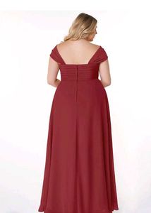 Elegant Rust Maxi Dress Azazie (A20)