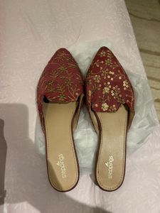 Embroidered Flats & Sandals