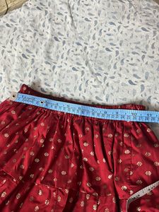 Red Lehenga Skirt