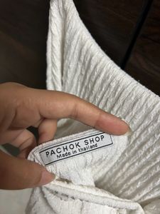 White Backless / Halter Neck Bralette Top